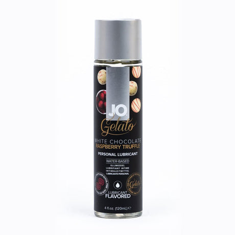 JO Gelato White Chocolate Raspberry Flavoured Lube Water Based 120 mL - LOTIONS & LUBES