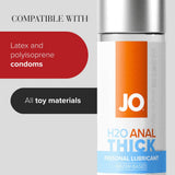 JO H2O Anal Thick Lube 120ml Water Based - LOTIONS & LUBES