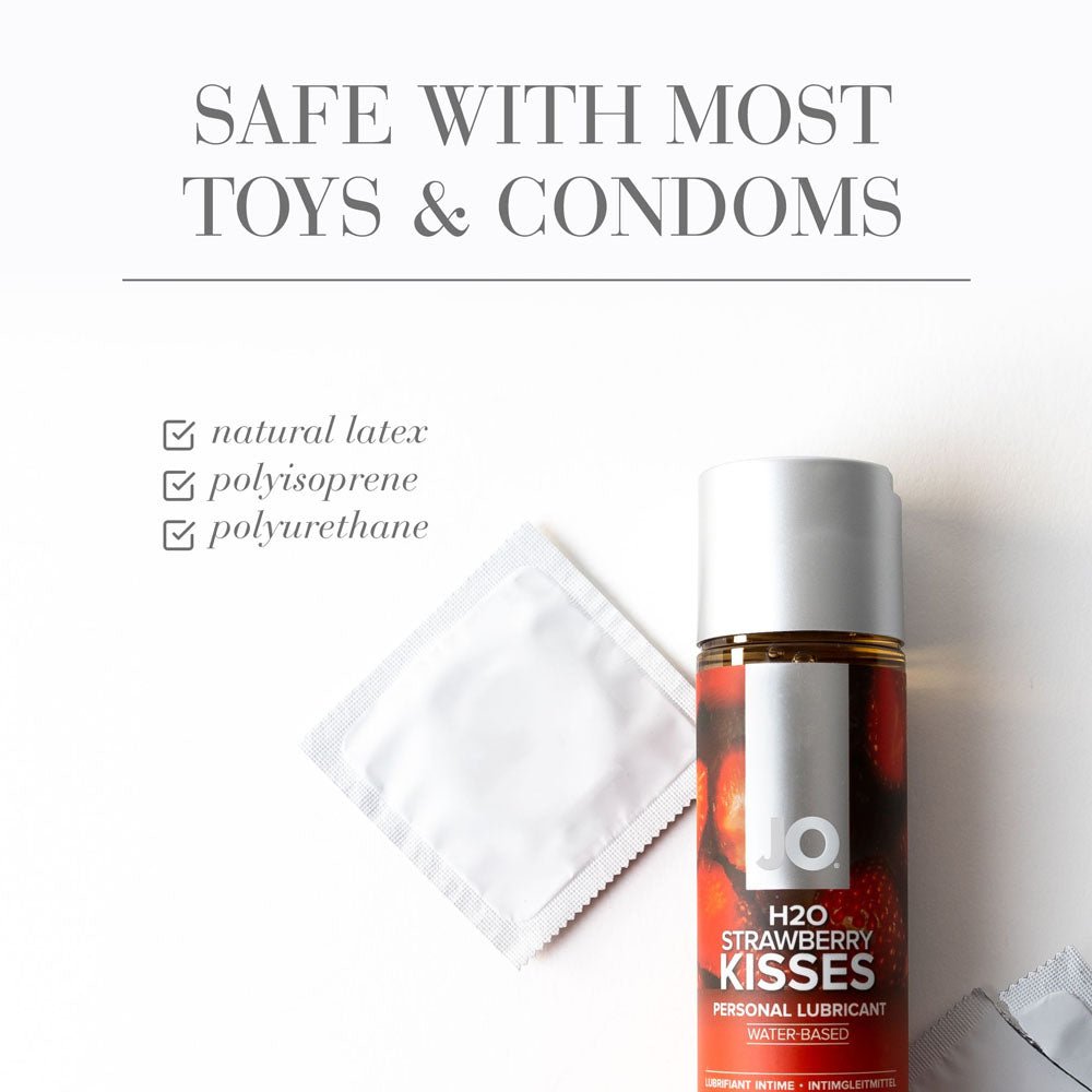 JO H2O Strawberry Kisses Lube Water Based Lubricant 30ml - LOTIONS & LUBES