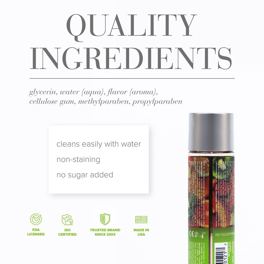 JO H2O Tropical Passion Flavoured Lubricant Water Based 120ml - LOTIONS & LUBES