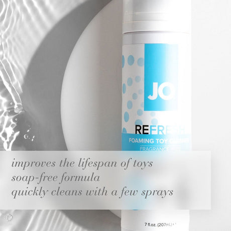 JO Refresh Foaming Toy Cleaner 50 Milliliters Safe Gentle - HEALTH CARE