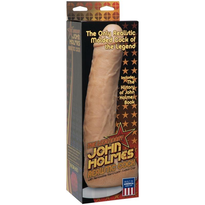 John Holmes Realistic Cock Vanilla - Adult Toys