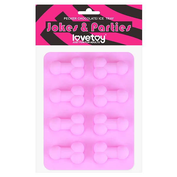 Jokes & Parties Pecker Chocolate/Ice Tray - Silicone Tray - Makes 8 Dickies - Novelties