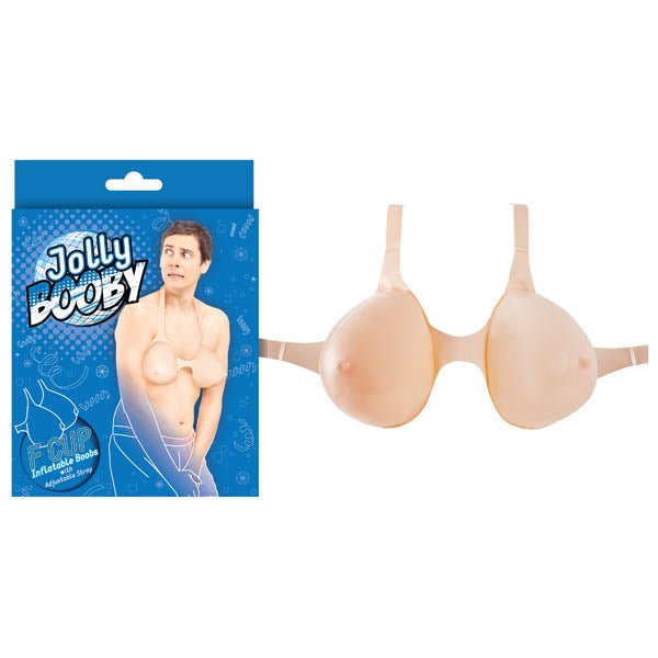 Jolly Booby - Inflatable F - Cup Boobs with Adjustable Strap - NOVELTIES