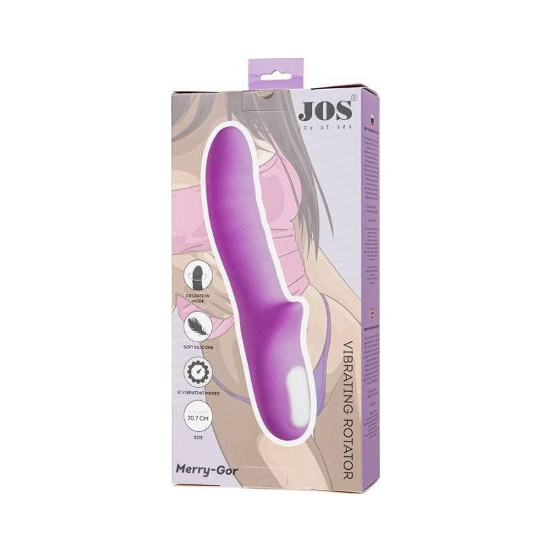 JOS Merry Gor Rotating Shaft Vibrator Violet - Adult Toys