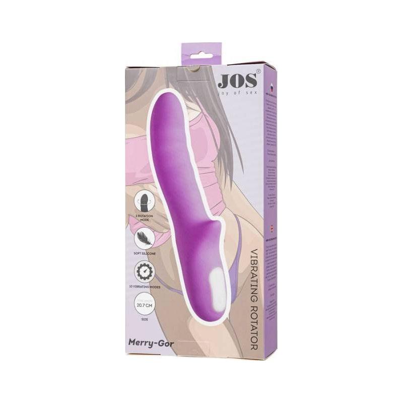 JOS Merry Gor Rotating Shaft Vibrator Violet - Naughty by Nature Adult Store