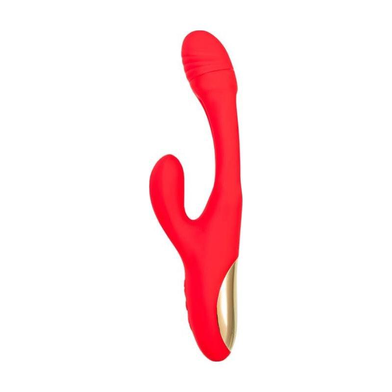JOS Patti Moving Tongue Rabbit Vibrator Red - Adult Toys