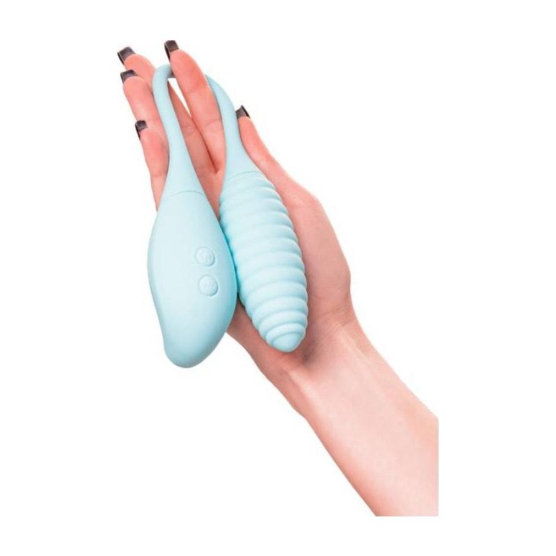 JOS Roow Vaginal and Clitoral Air Pulse Stimulator Blue - Adult Toys