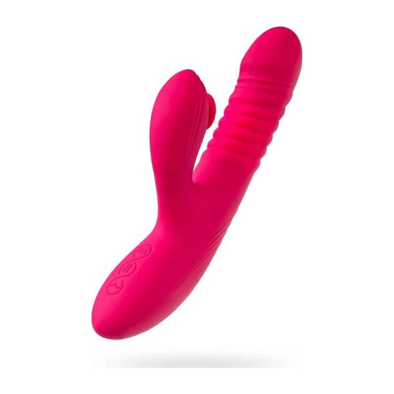 JOS Seri Thrusting Vibrator with Clitoral Stimulator - Naughty by Nature Adult Store