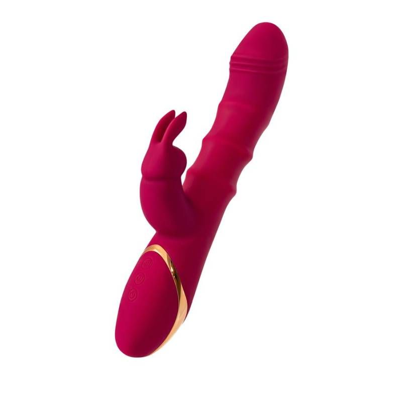 JOS Tenty Rabbit Vibrator with Moving Shaft Rings - Adult Toys