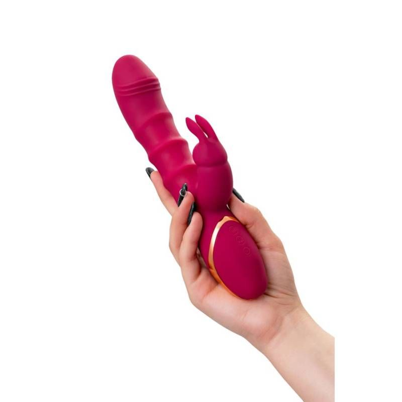 JOS Tenty Rabbit Vibrator with Moving Shaft Rings - Adult Toys
