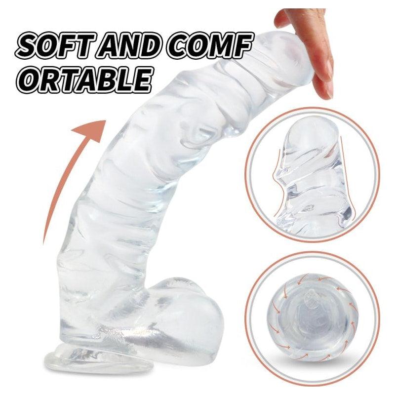 Kennard Dong w Balls Clear L - Adult Toys