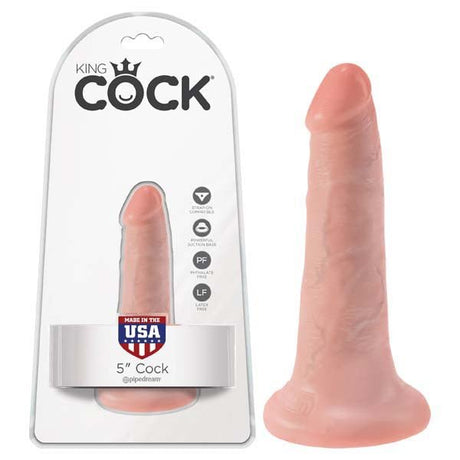 King Cock 5'' Cock - Flesh 12.7 cm (5'') Dong - DONGS
