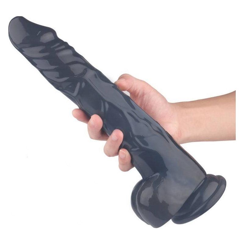 King Kong Dong w Balls Black XL - Adult Toys