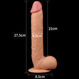 King Size 10'' Realistic Dildo - Flesh 25 cm Dong - DONGS