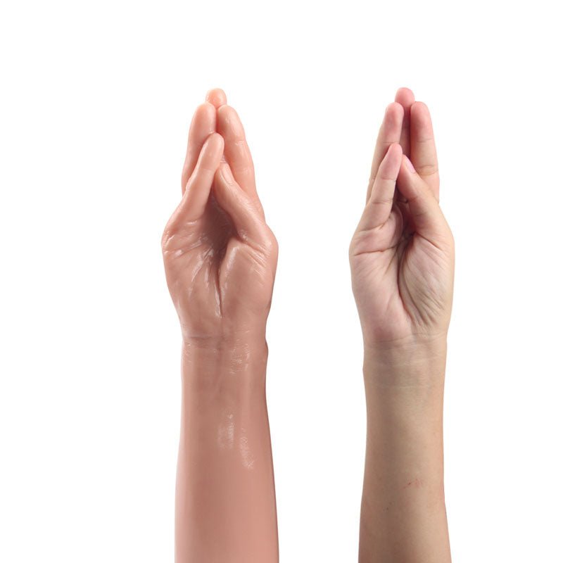 King Sized 13.5'' Realistic Magic Hand - Flesh Hand Dildo - DONGS