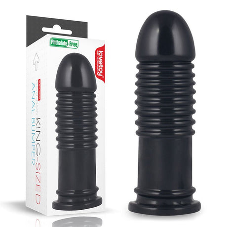King Sized 8'' Anal Bumper - Black 22.5 cm Mega Butt Plug - Anal Toys