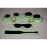Kink In the Dark Glowing Bondage Set Fluro Green - Adult Toys