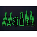 Kink In the Dark Glowing Bondage Set Fluro Green - Adult Toys