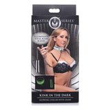Kink in the Dark Glowing Collar and Lead Fluro Green - Adult Toys