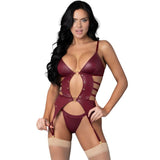 Kira Burgundy Kiss Two Piece Set - Lingerie