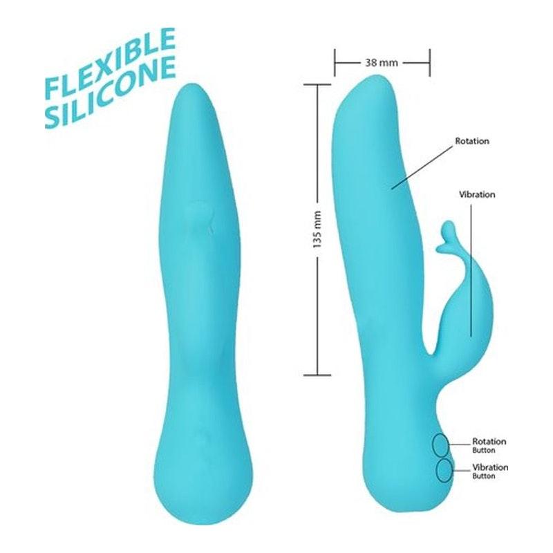 Kissing Swan Rabbit Vibrator - Adult Toys