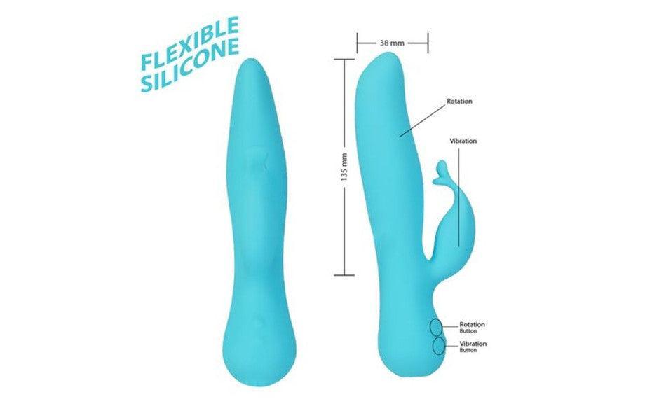 Kissing Swan Rabbit Vibrator - Adult Toys
