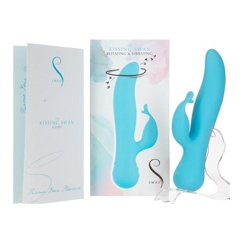 Kissing Swan Rabbit Vibrator - Naughty by Nature Adult Store