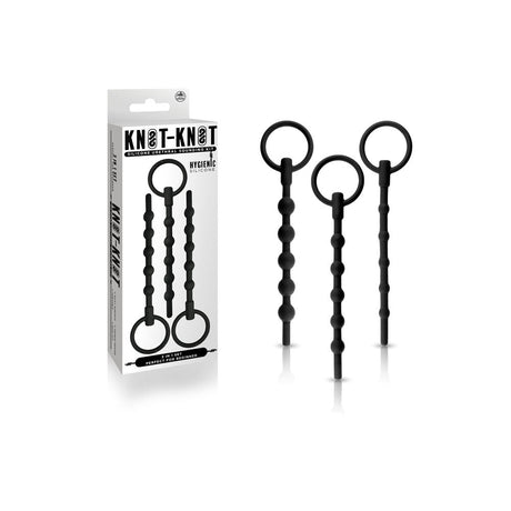 Knot Knot - Black Urethral Sounding Kit - 3 Piece Set - BONDAGE - TOYS