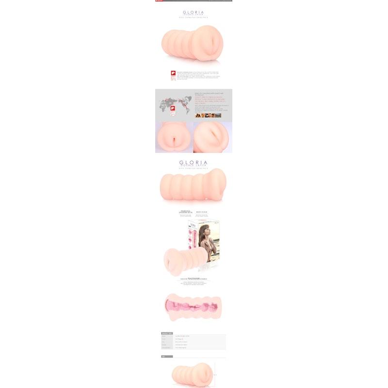 Kokos Gloria Male Masturbator – Realistic Double Layer TPR Sleeve - Adult Toys