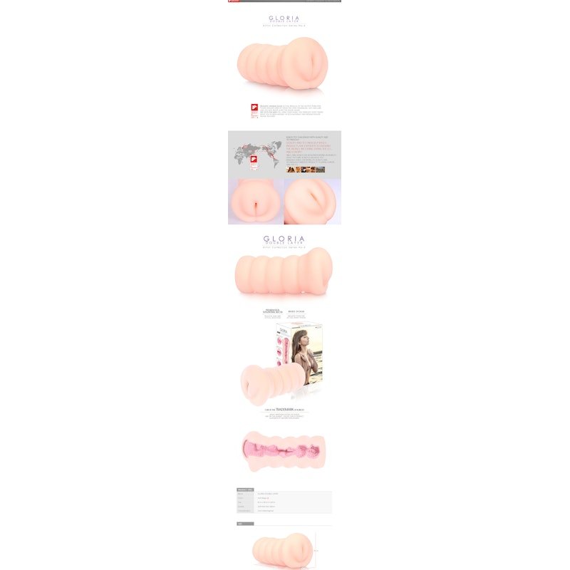 Kokos Gloria Male Masturbator – Realistic Double Layer TPR Sleeve - Adult Toys