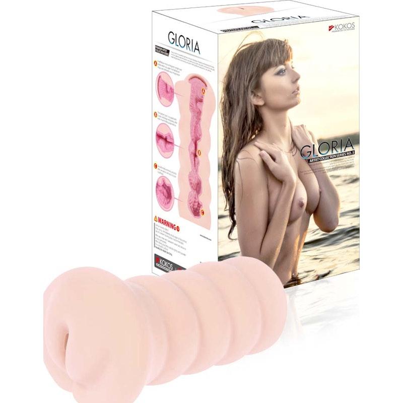 Kokos Gloria Male Masturbator – Realistic Double Layer TPR Sleeve - Adult Toys