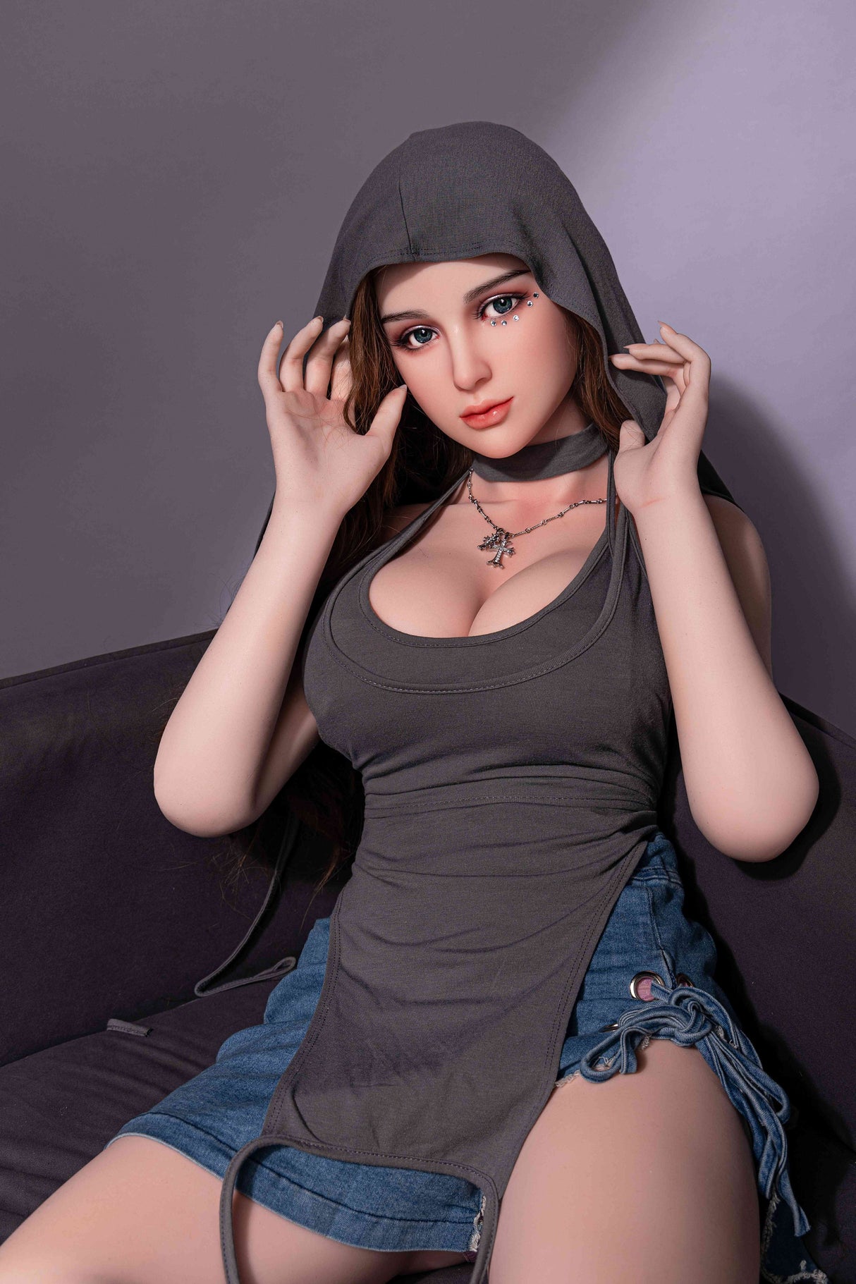 L - 119 Realistic Full Size Silicone Adult Doll For Men With Poseable Joints - Sex Doll