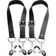 Labia Spreader Straps with Clamps - Adult Toys