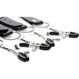 Labia Spreader Straps with Clamps - Adult Toys
