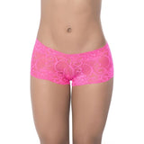 Lace Boyshort Hot Pink - Lingerie