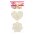 Lace Heart and Flower Nipple Pasties Twin Pk - Adult Toys