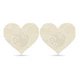 Lace Heart and Flower Nipple Pasties Twin Pk - Naughty by Nature Adult Store