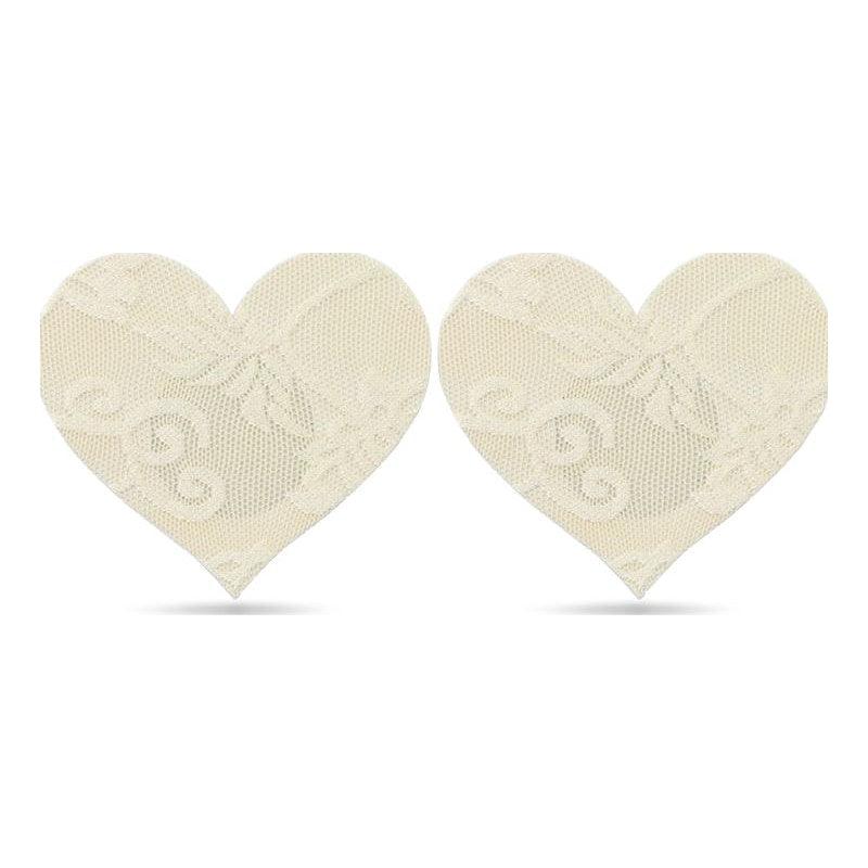 Lace Heart and Flower Nipple Pasties Twin Pk - Naughty by Nature Adult Store