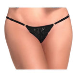 Lace Keyhole Pantie Black - Lingerie