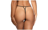 Lace Open Front G-String Black - Naughty by Nature Adult Store