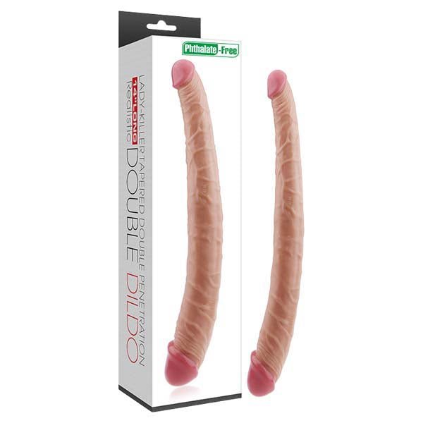 Lady - Killer Tapered Double Dildo - Flesh 35.5 cm (14'') Double Dong - DONGS