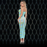 Lapdance Lingerie Blue Horizon Maxi Dress Blue One Size - LINGERIE & BODY WEAR