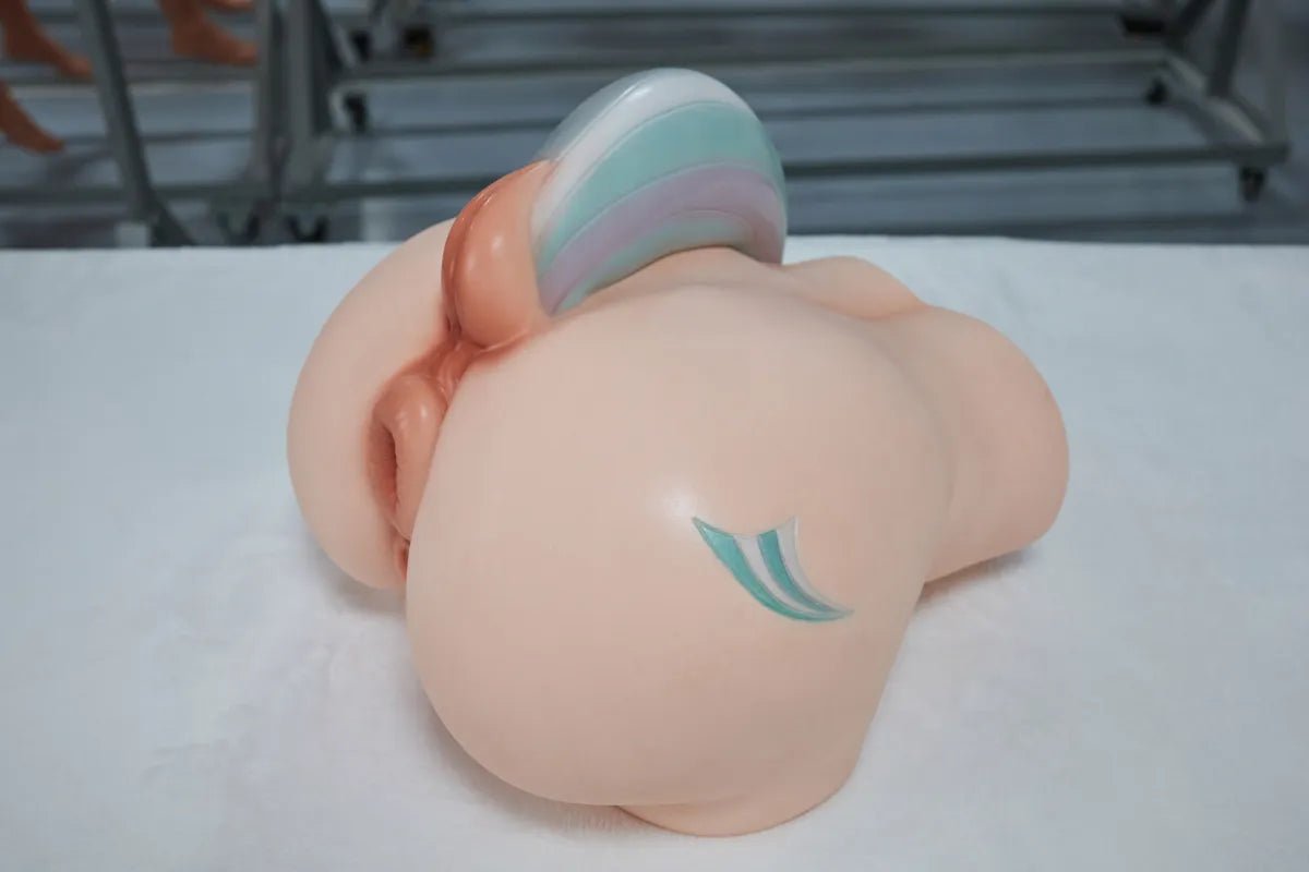 Large Fantasy Horse Tail Silicone Sex Toy Torso Dual Channel Design - Sex Doll