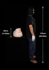 Large Fantasy Horse Tail Silicone Sex Toy Torso Dual Channel Design - Sex Doll