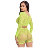 Leaf It To Me Short Set Green - Lingerie