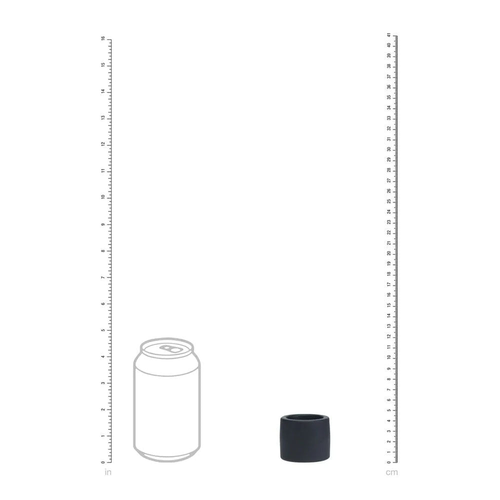 LEVELZ Liquid Silicone Ball Strap Size L Black Premium Quality - COCK RINGS