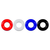 Levelz Multicolour Cock Ring Set 4 Pack Coloured Cock Rings - COCK RINGS