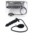 LEVELZ Premium Beaded Inflatable Anal Plug Black Butt Plug - ANAL TOYS