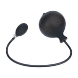 LEVELZ Ribbed Inflatable Anal Plug Black for Adjustable Size - ANAL TOYS
